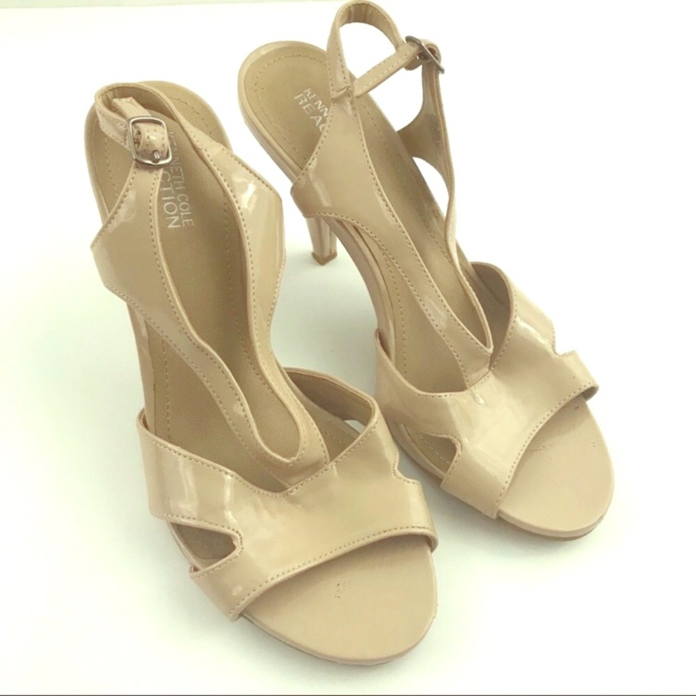 Nude Patent Slingback Sandal size 8.5